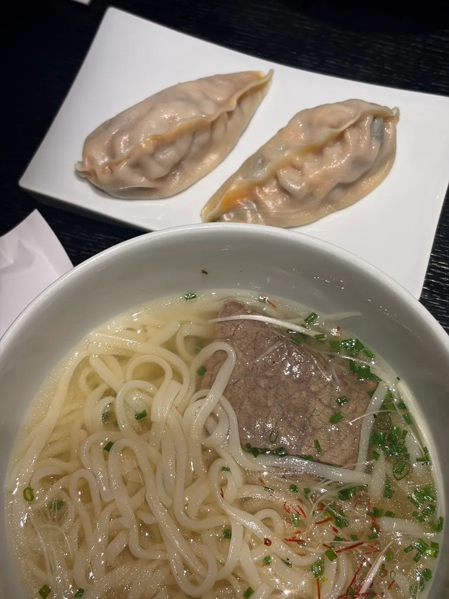 Two kimchi mandu at Tanbaek