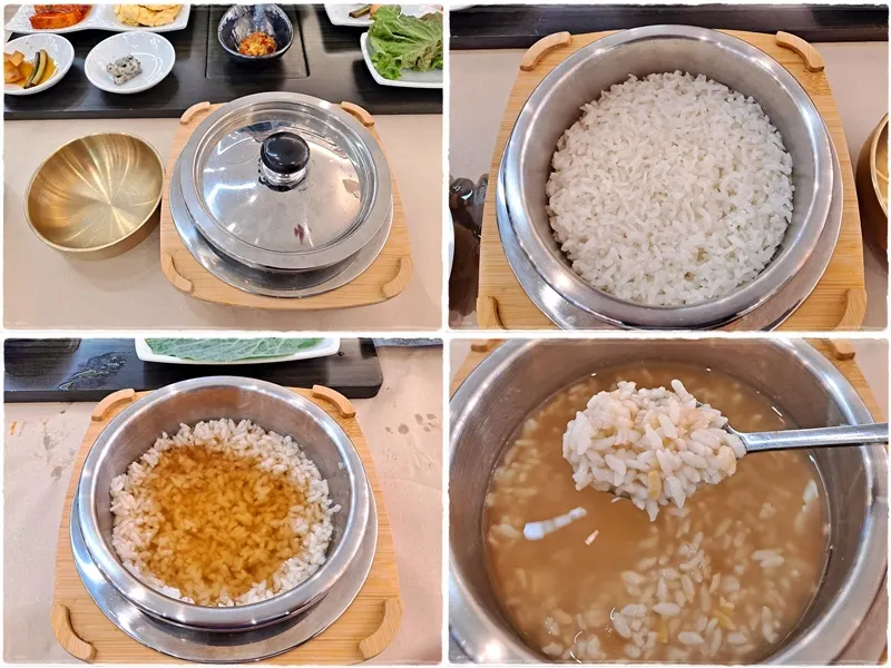 Fluffy pot rice with crispy scorched rice