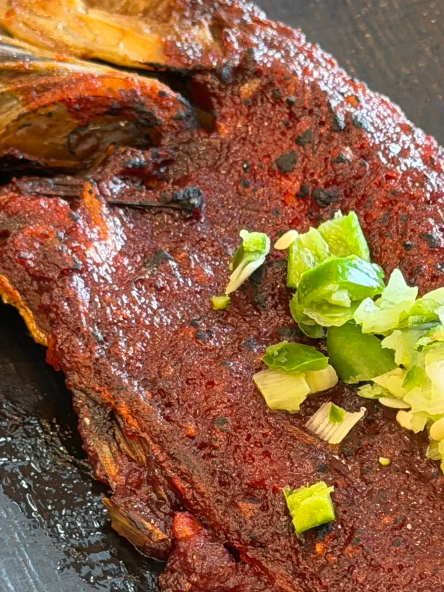 Spicy seasoned grilled mackerel