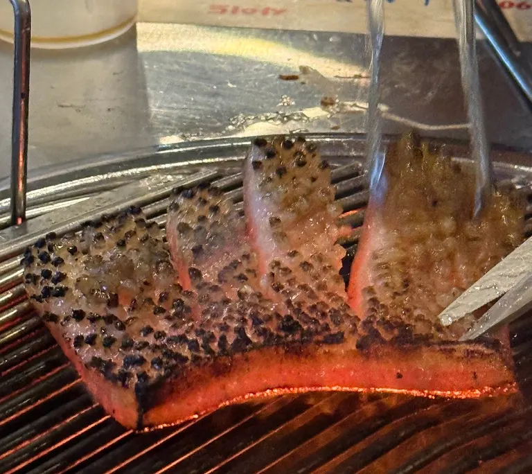 A plate of pre-smoked pork skin