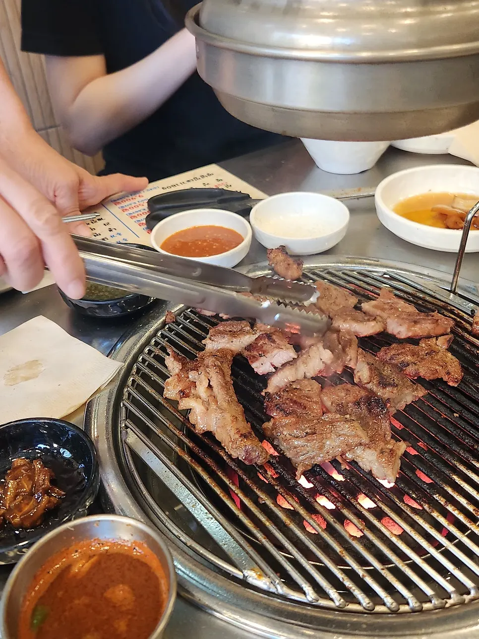 두 번째 판으로 올라간 300g 고기
