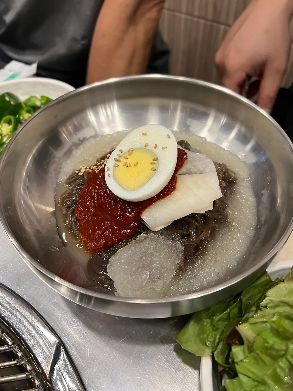 갈비와 함께 먹은 냉면 한 그릇