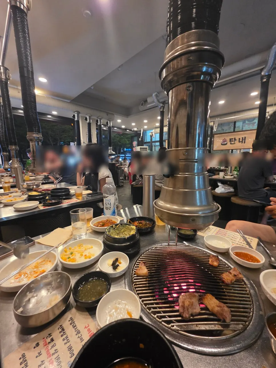 Restaurant interior busy with weekend evening customers