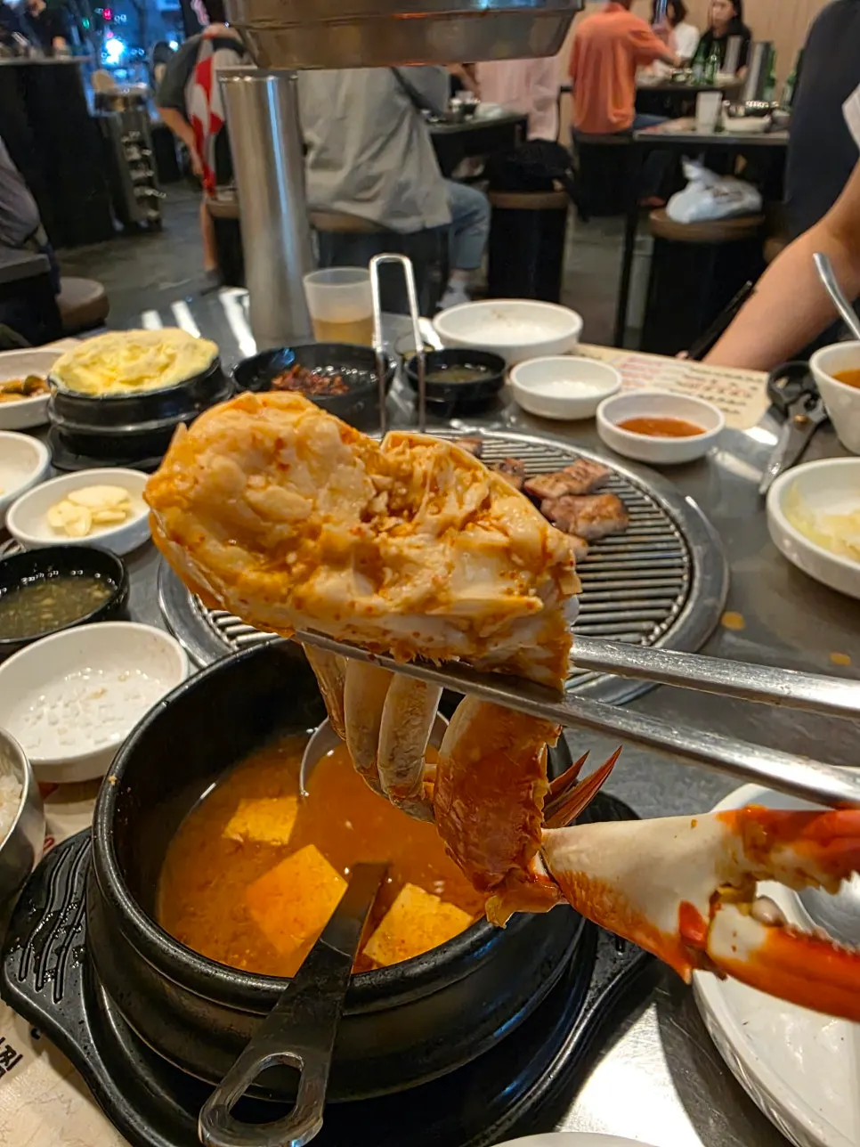 Complimentary crab miso stew
