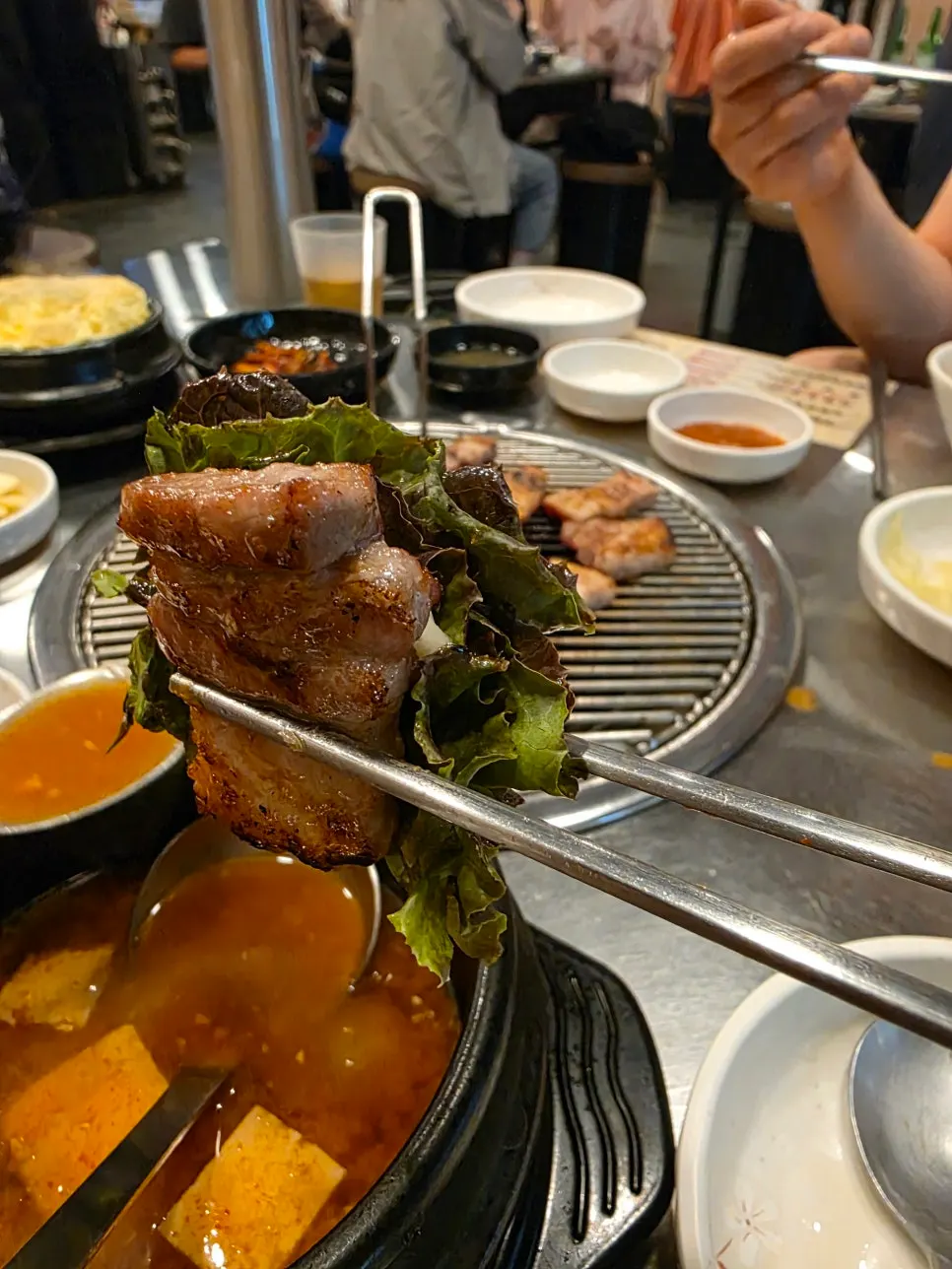 Family dinner menu spread together on the table