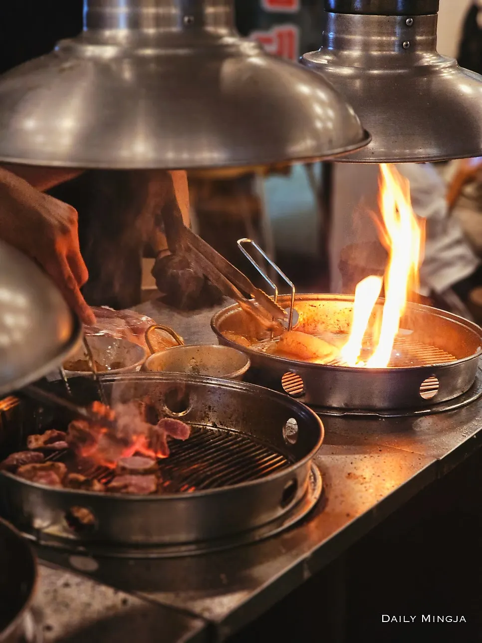 The central grilling station at Tannae