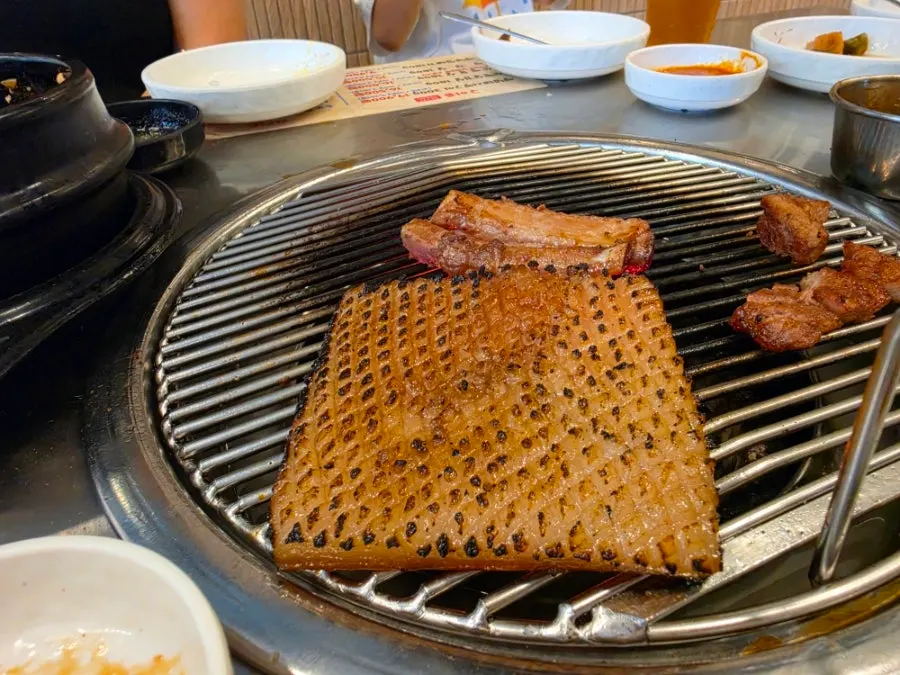 The second chunk of meat served