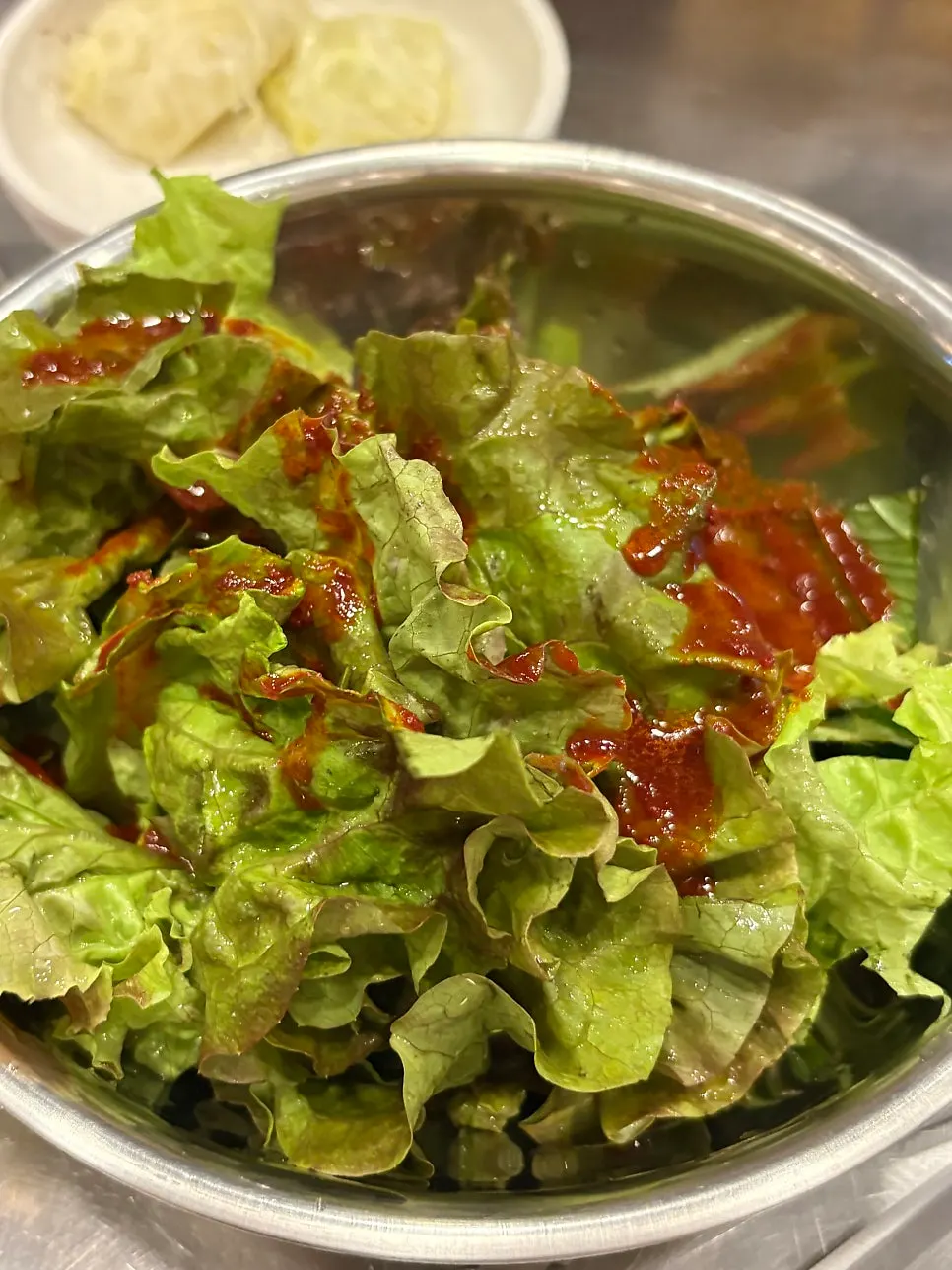 Basic side dishes served at Tannae Paju Main Branch