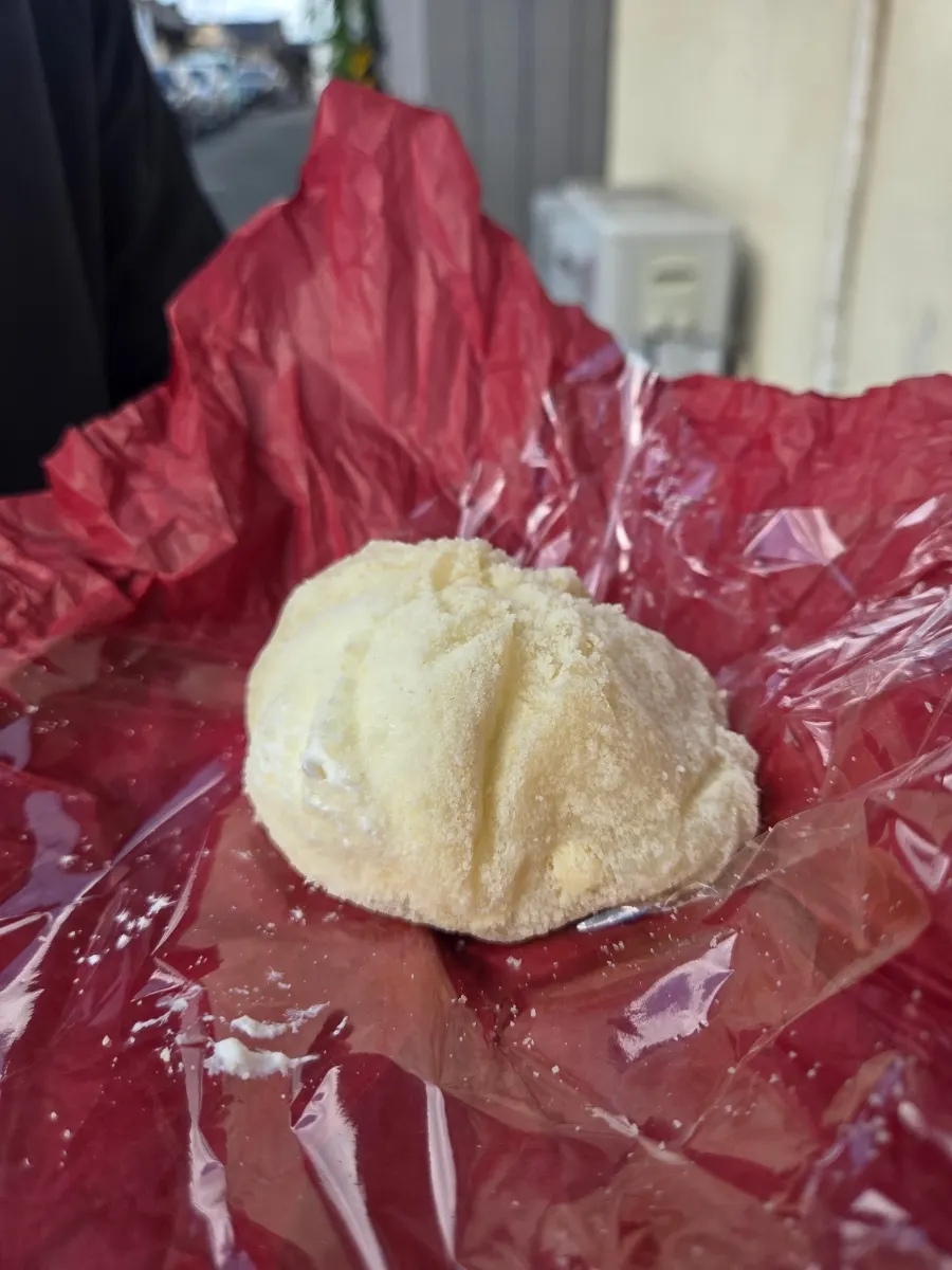 Soft, wobbly rice cake skin of Tareudang mochi