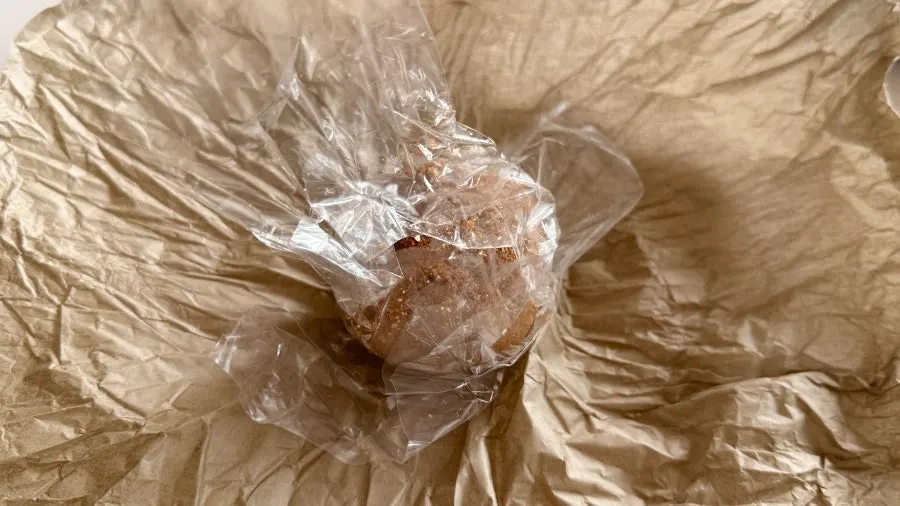 Small but heavy raw chocolate rice cake