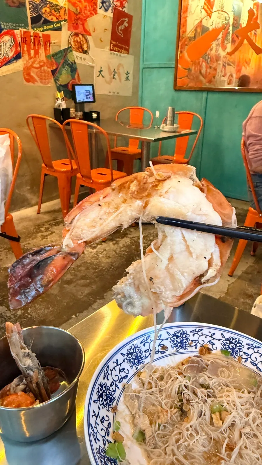 새우국물볶음면과 함께 나온 간장소스