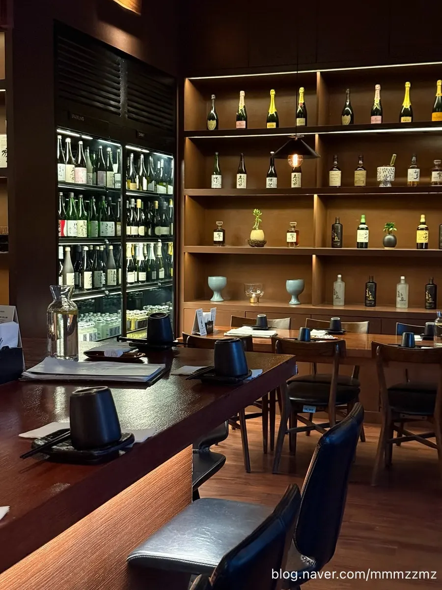 Dimly lit interior of Tatsu Robatasho