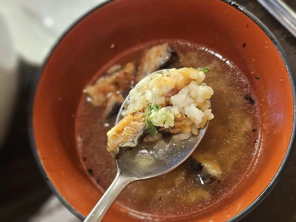 Finishing the last portion again as ochazuke
