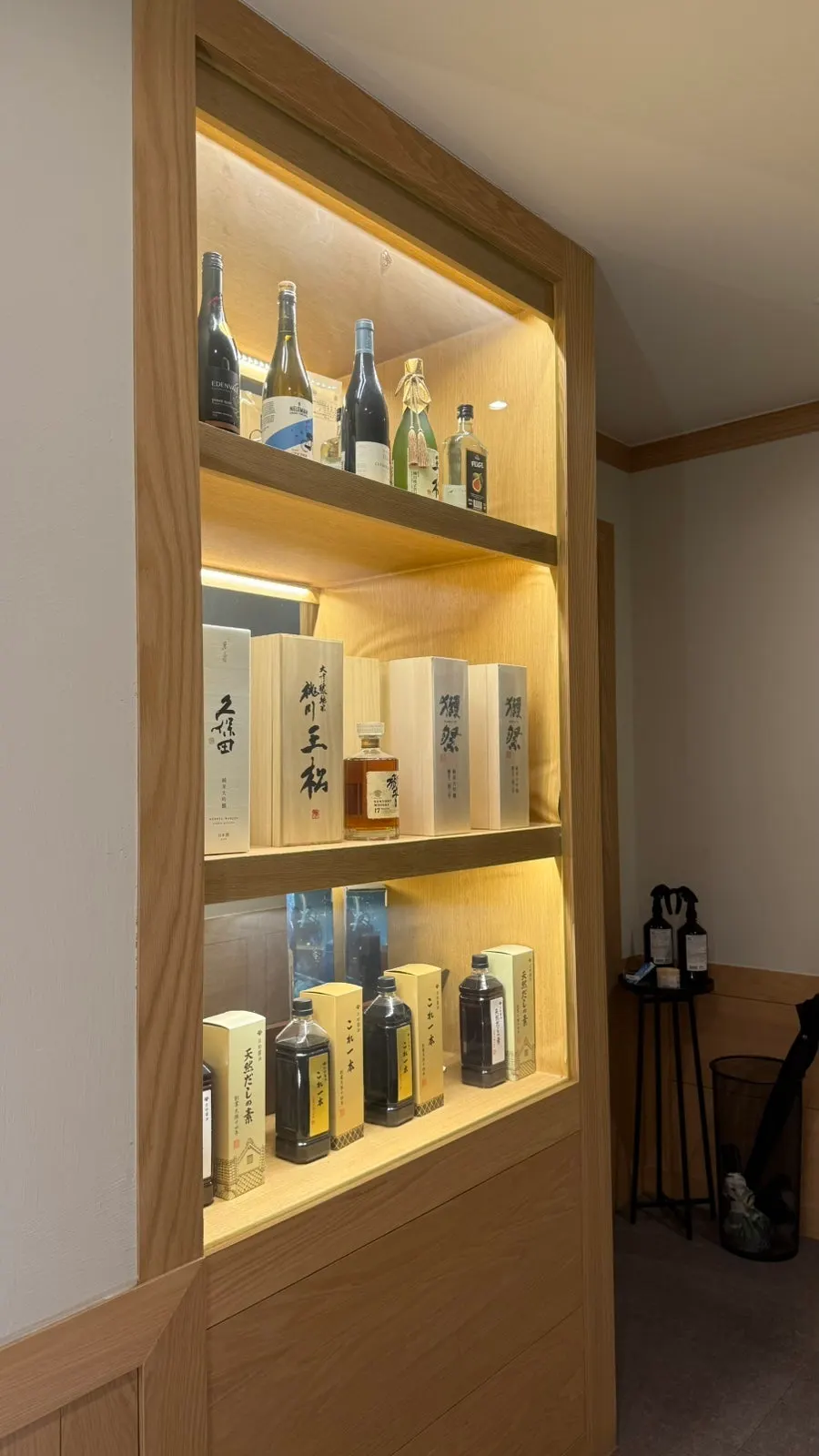 Clean interior of Tawa Japanese restaurant