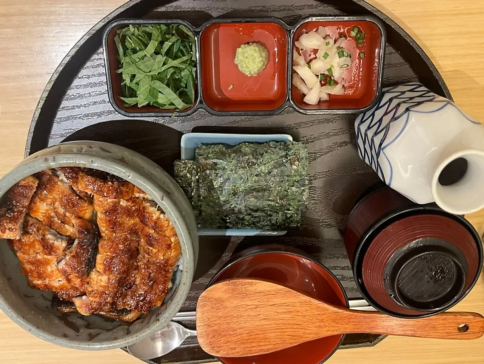 나고야식 히츠마부시 상차림 전체