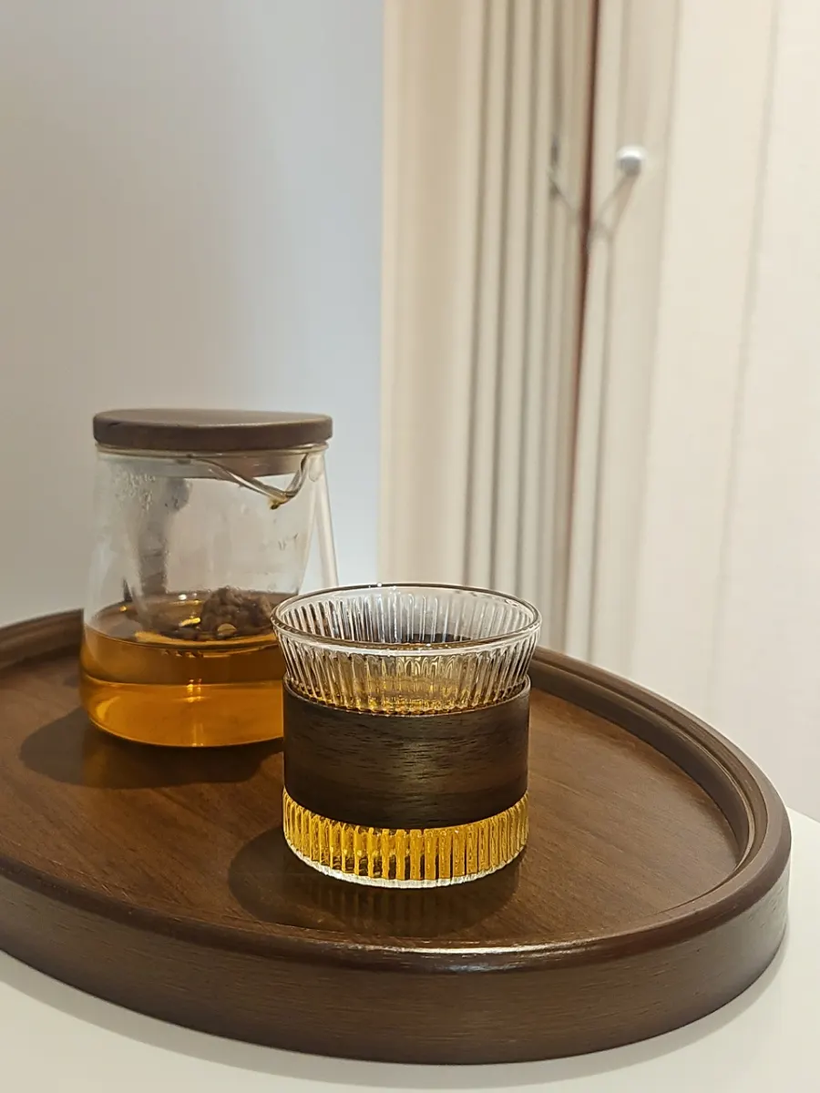 Warm tea served before the treatment