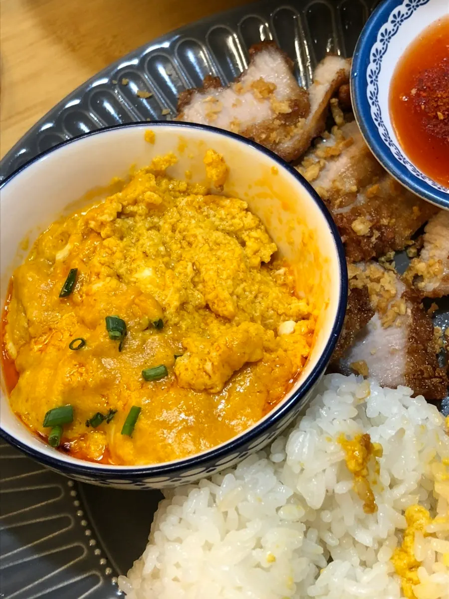 The soft-textured curry from the mu thod curry dish