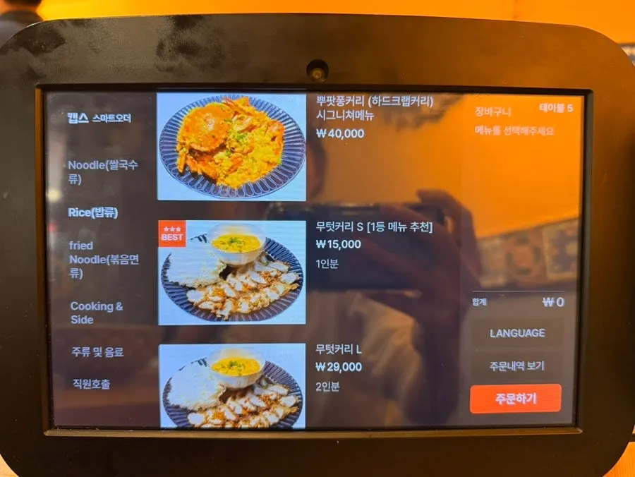 Menu page listing pho dishes at Thanon55