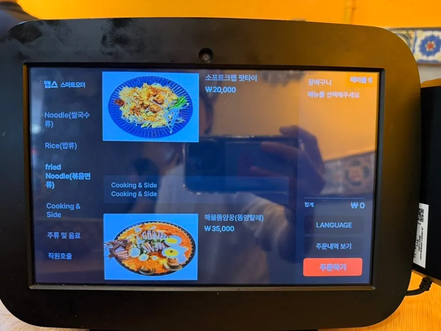 Final page of the Thanon55 menu