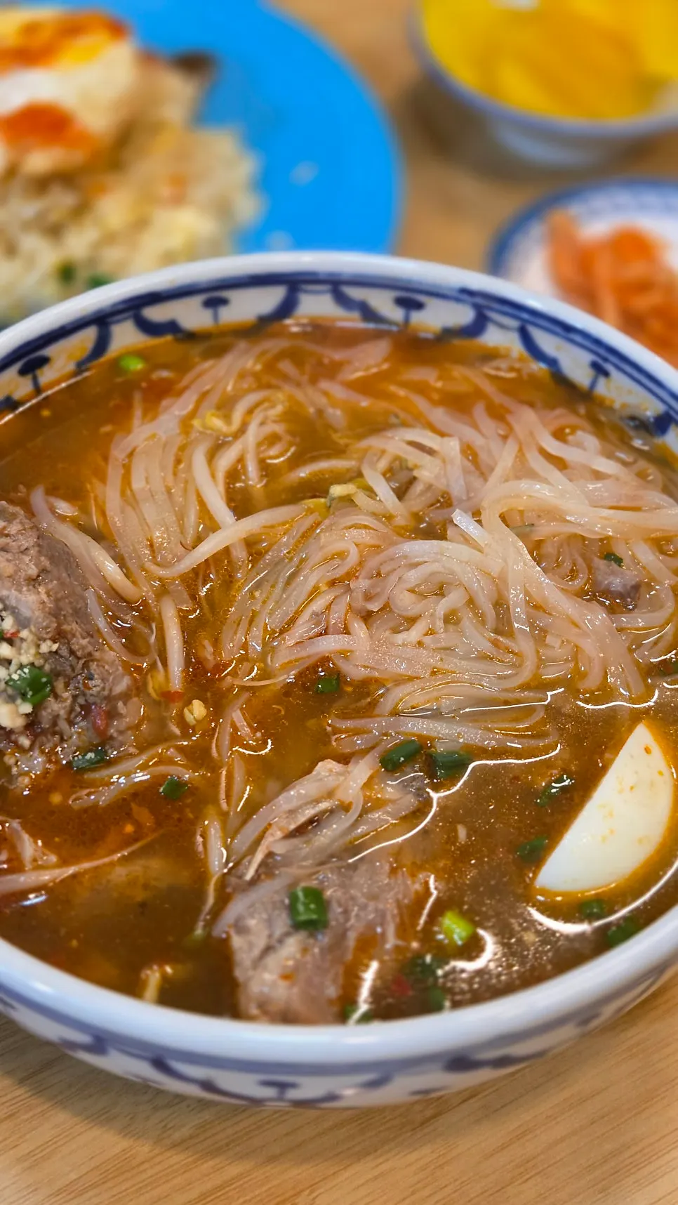 Gamjatang pho with pork-bone meat at Thanon55