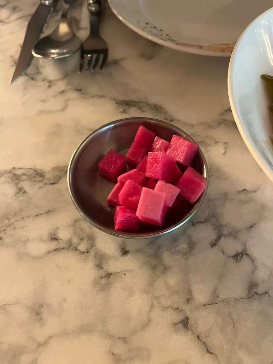 Bite-sized pickled radish