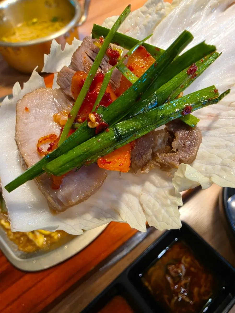 Plate of combo bossam, 200g