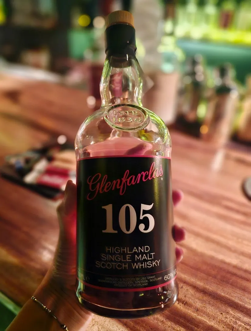 A glass of sherry cask Glendronach 12 Year