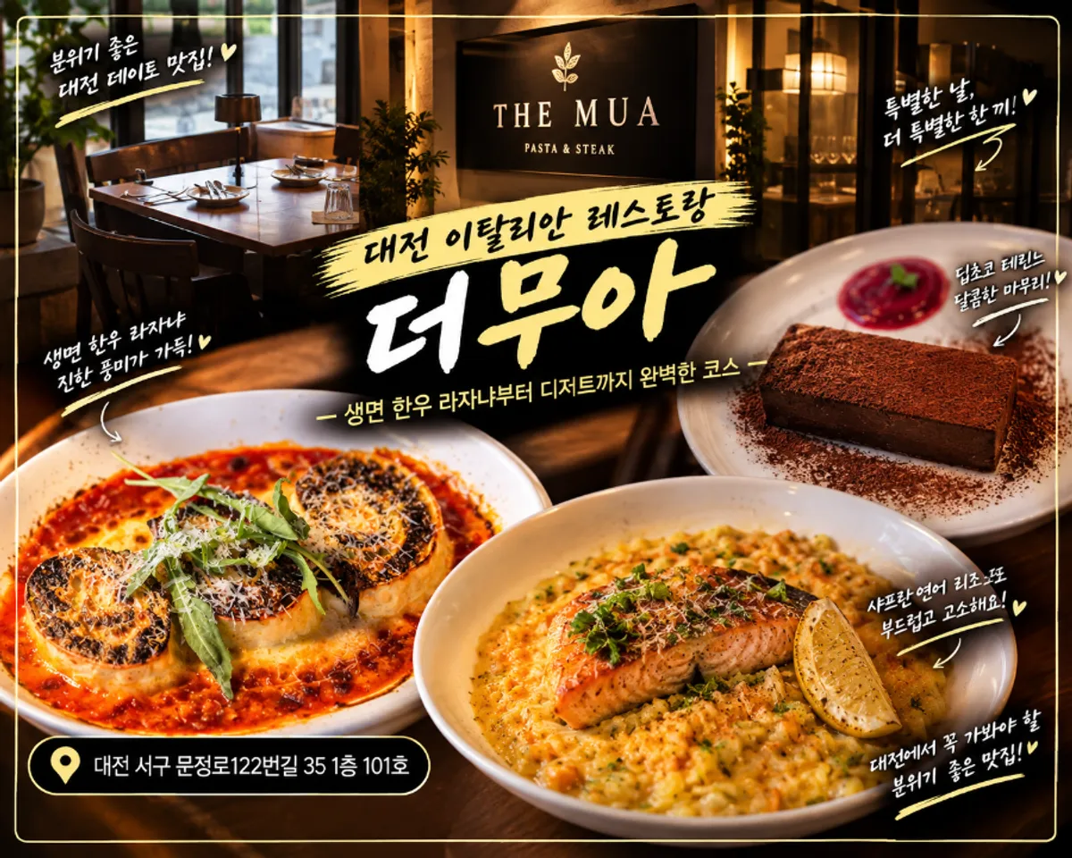 대전 탄방동 더무아 양식 코스 대표 사진