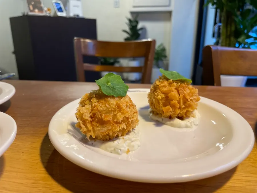 Cream pasta and lasagna placed together on the table