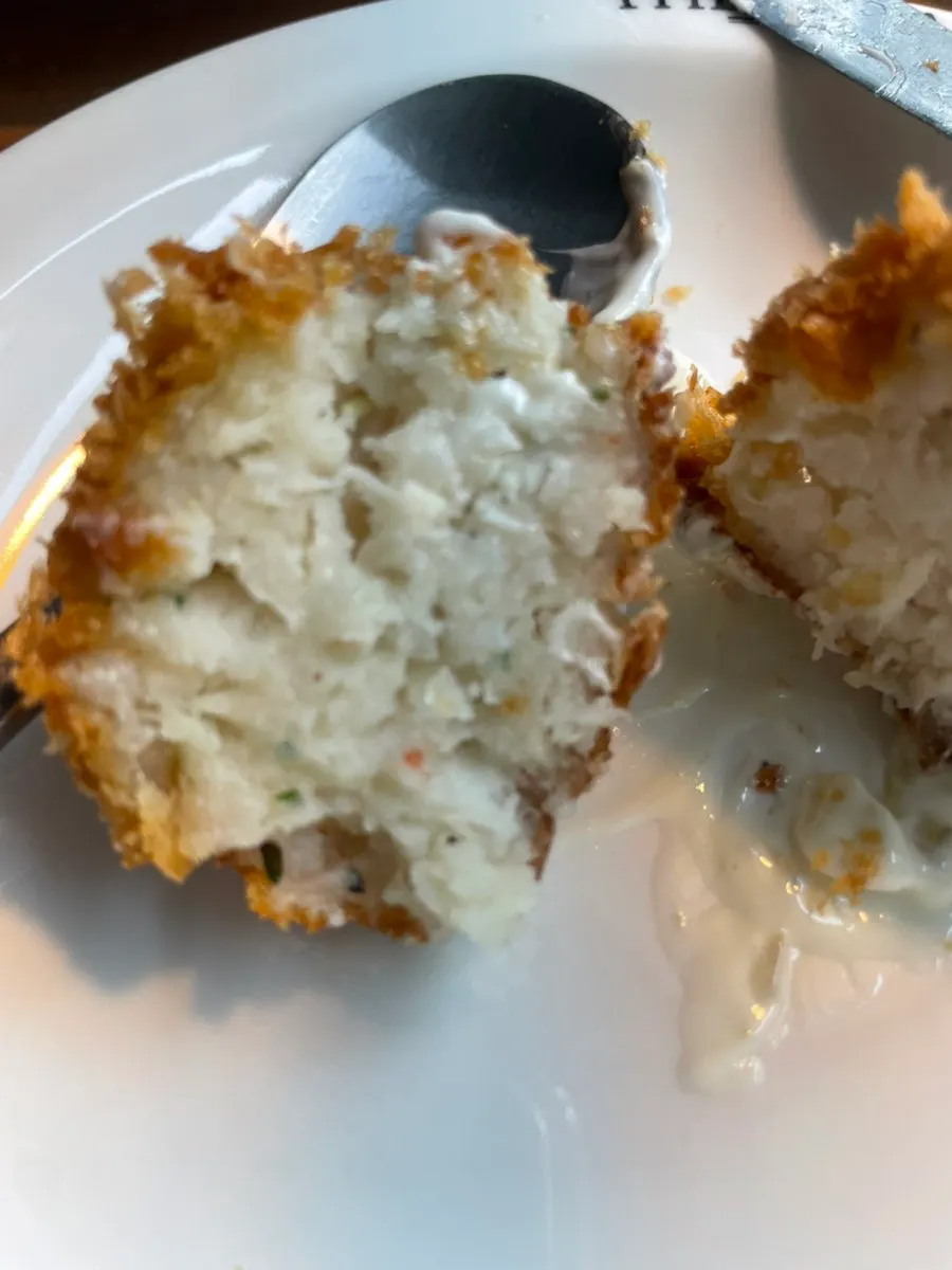Plated lobster croquette at THE MUA