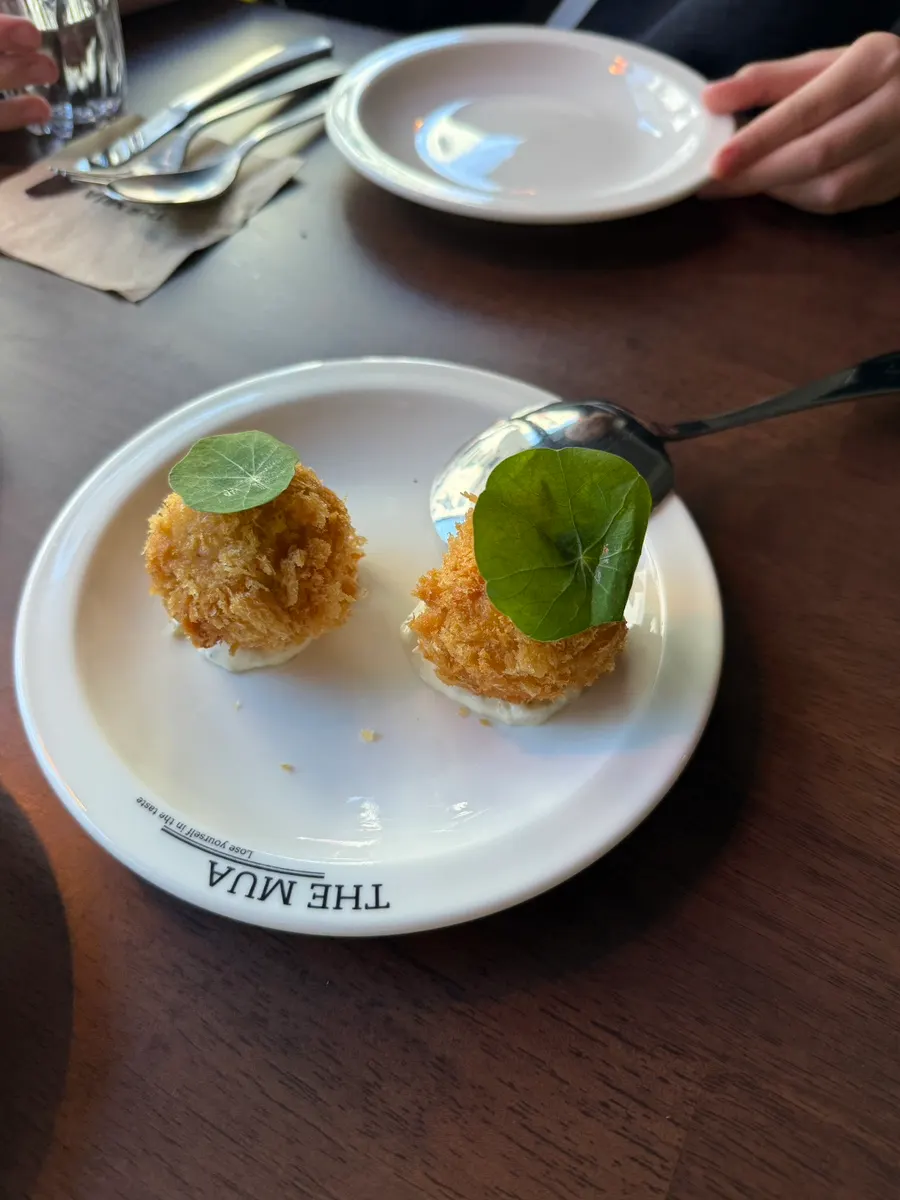 Lobster croquette served with tartar sauce