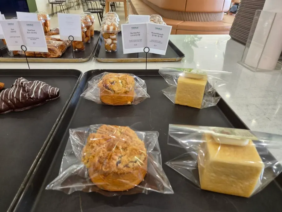 Bakery display case at The Nillai