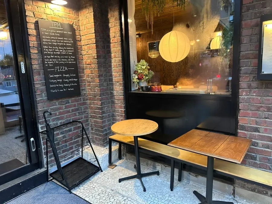 View of the Haebangchon alley surrounding TPM hbc
