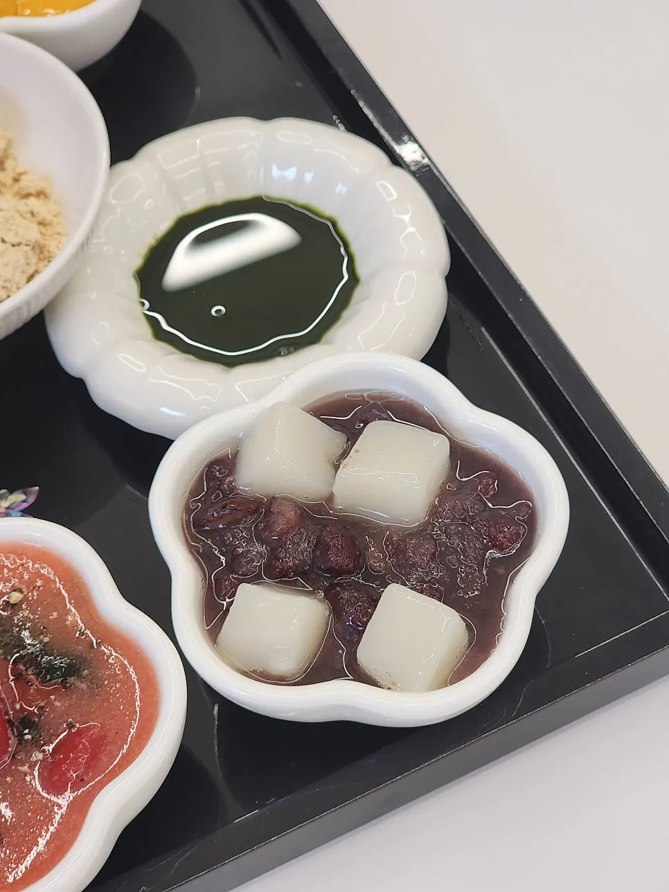 빙수 한상 토핑 클로즈업