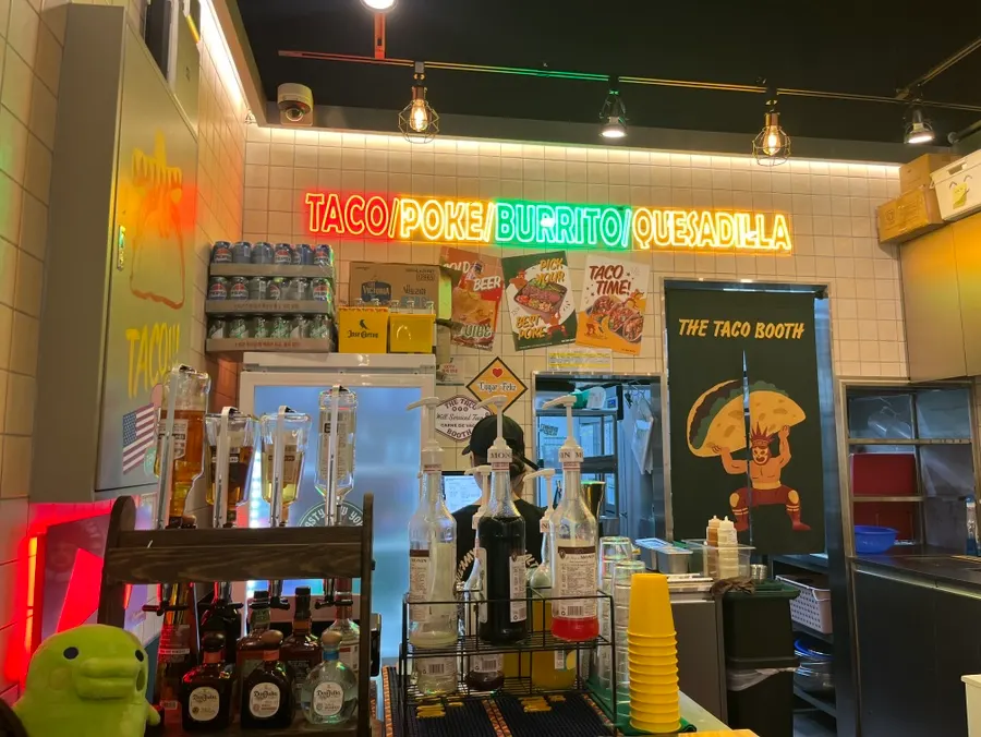 Interior design inside The Taco Booth Ansan Gojan Branch