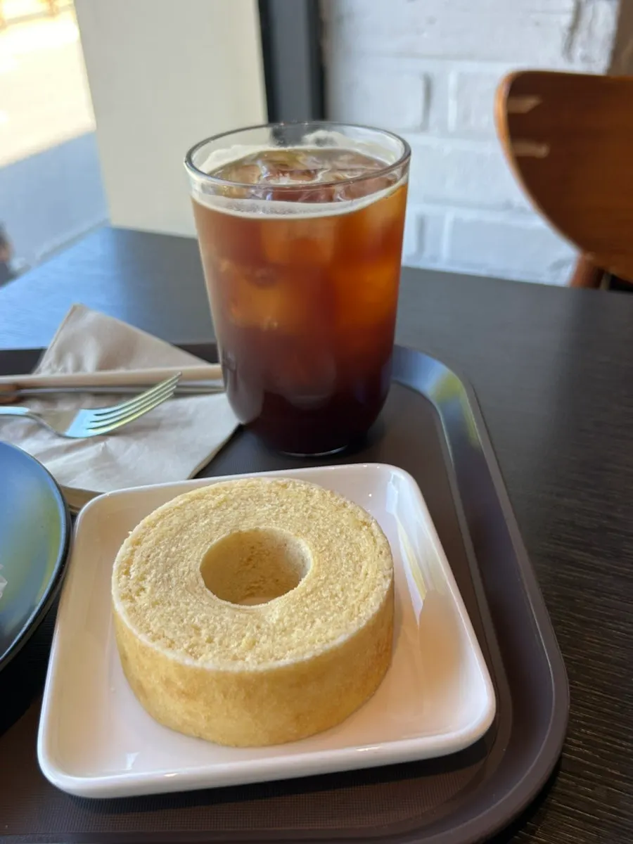 The Baum desserts chosen with an Americano