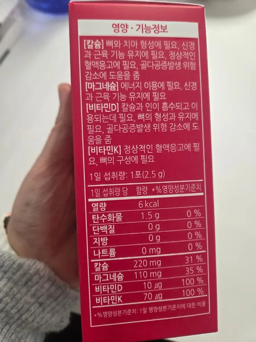 Tunteun Kids Cal-Mag product with its ingredient composition checked