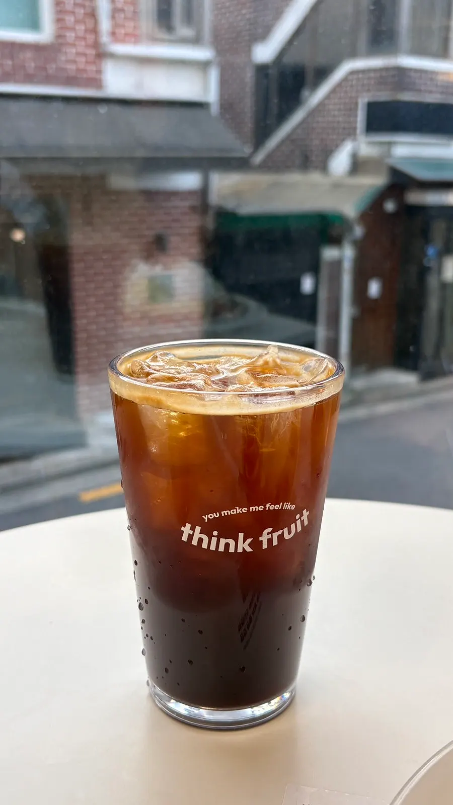 Iced Americano at Think Fruit