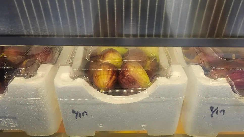 Order counter and menu signage at Think Fruit