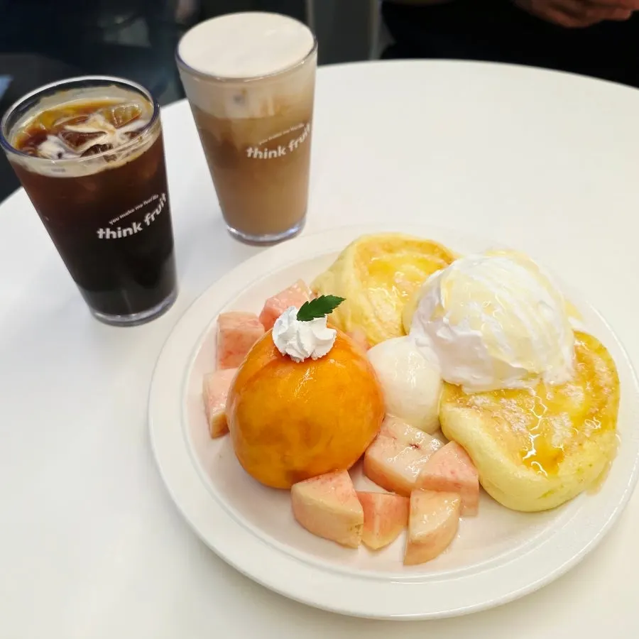 Beautifully plated dessert at Think Fruit