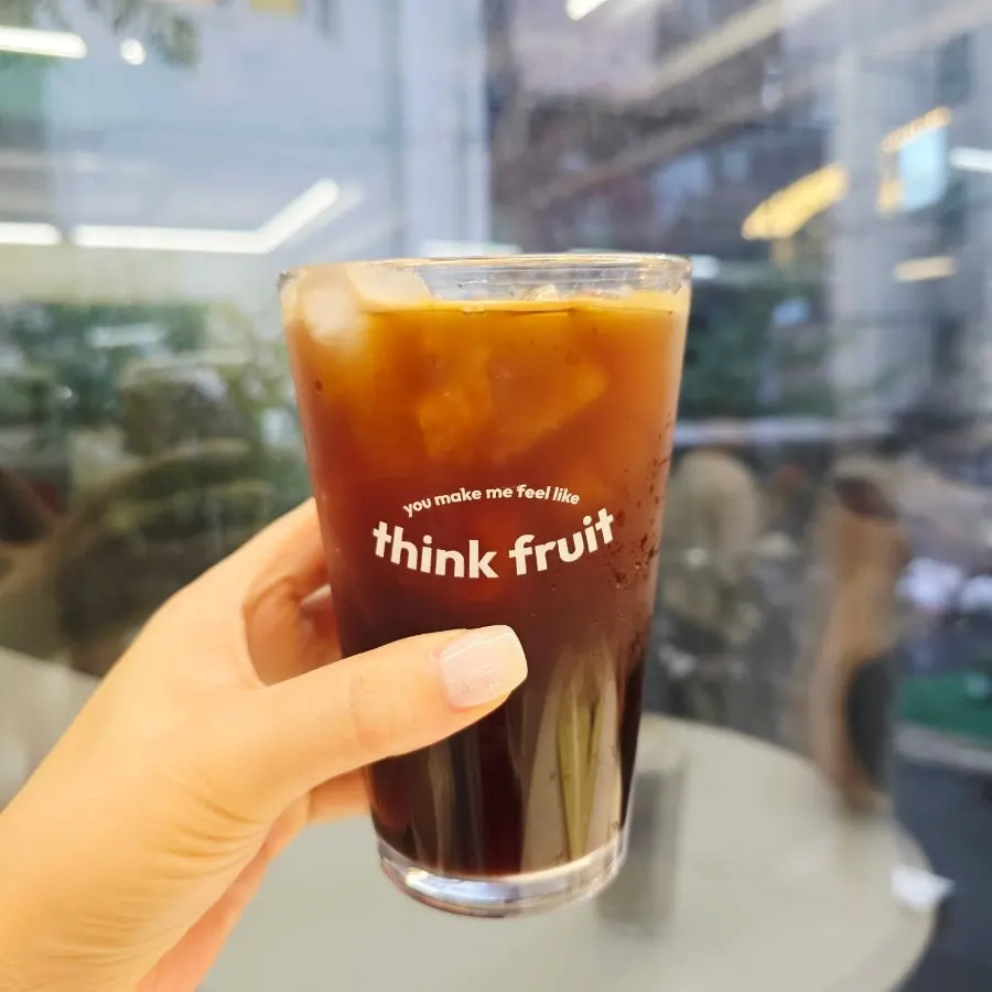 Iced Americano at Think Fruit