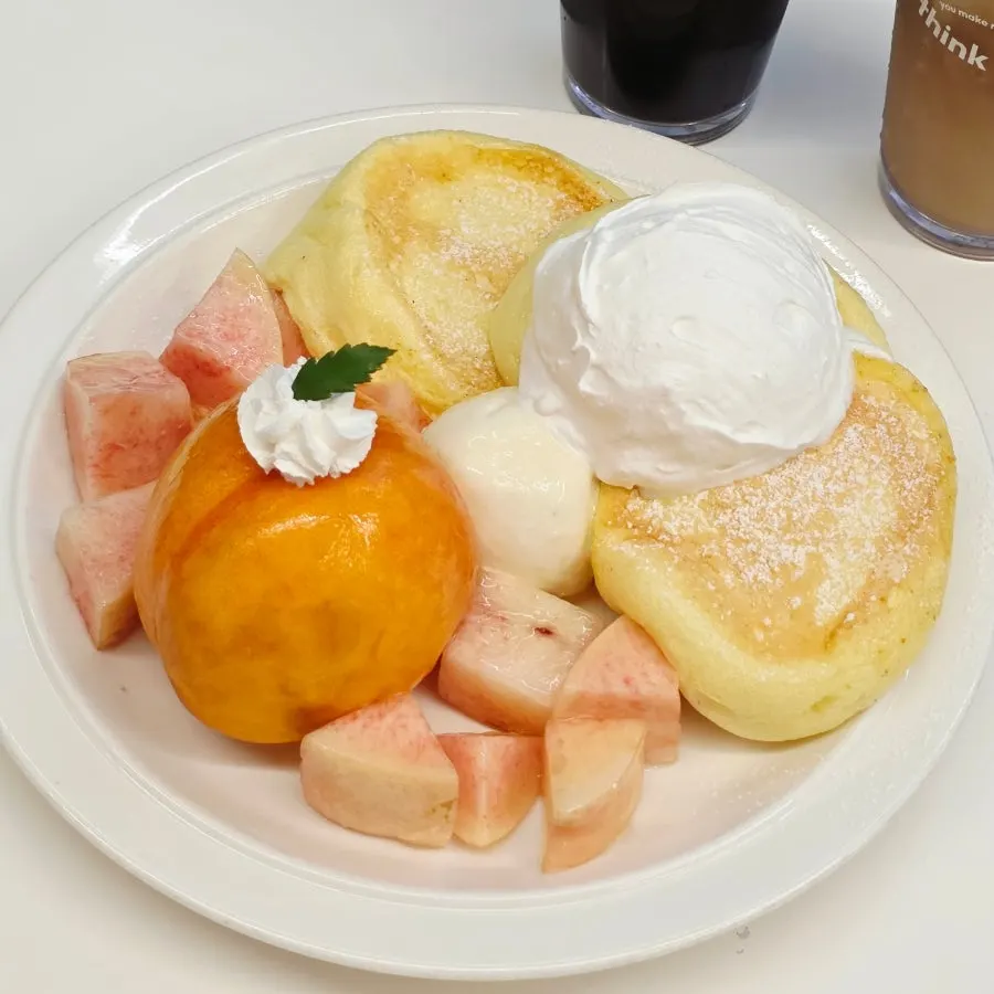 Full spread of fruit dessert and drinks at Think Fruit