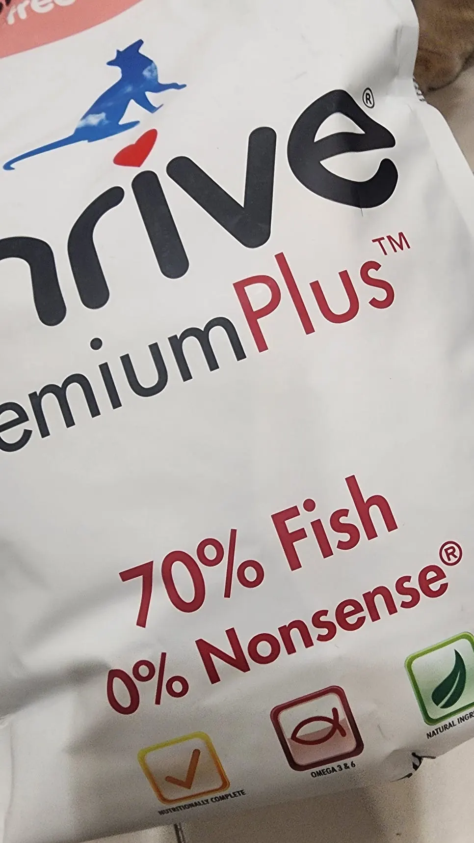 Thrive salmon and herring dry food chosen for feeding