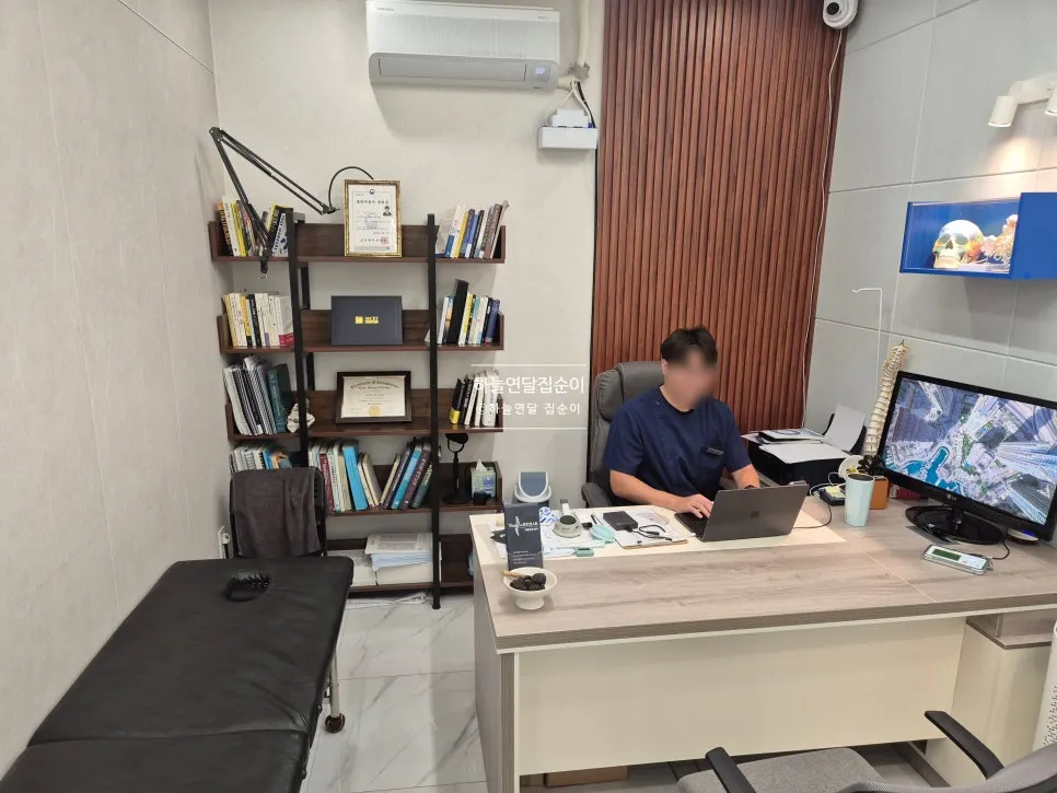 자세와 보행을 확인하는 검진 공간