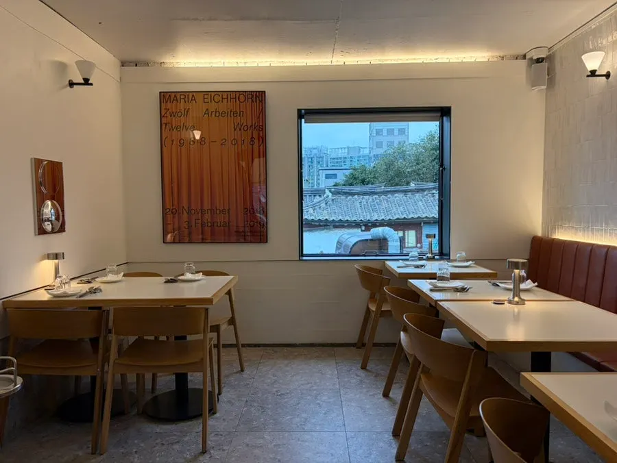 Sunlit indoor seating at Teen Seoul