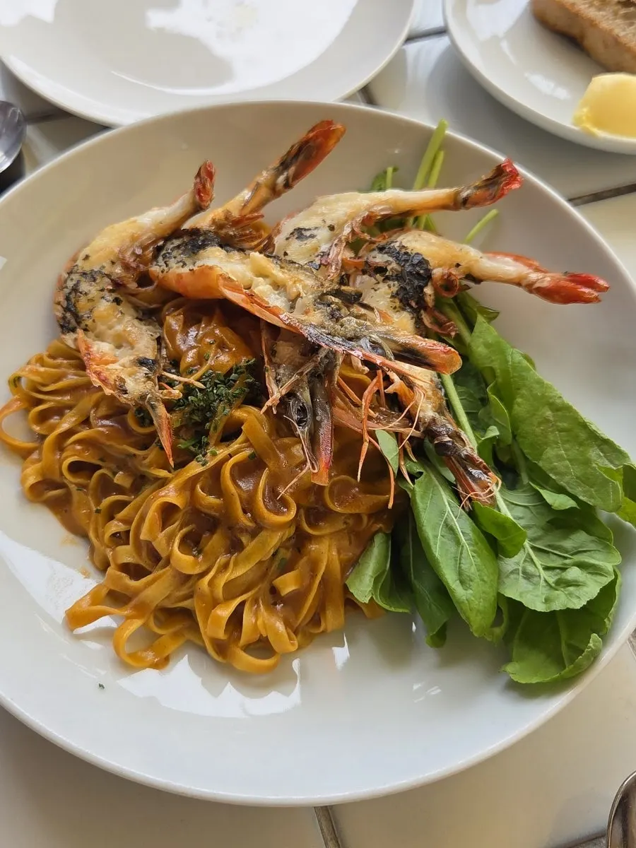 틴 서울 Grilled Prawns Linguine
