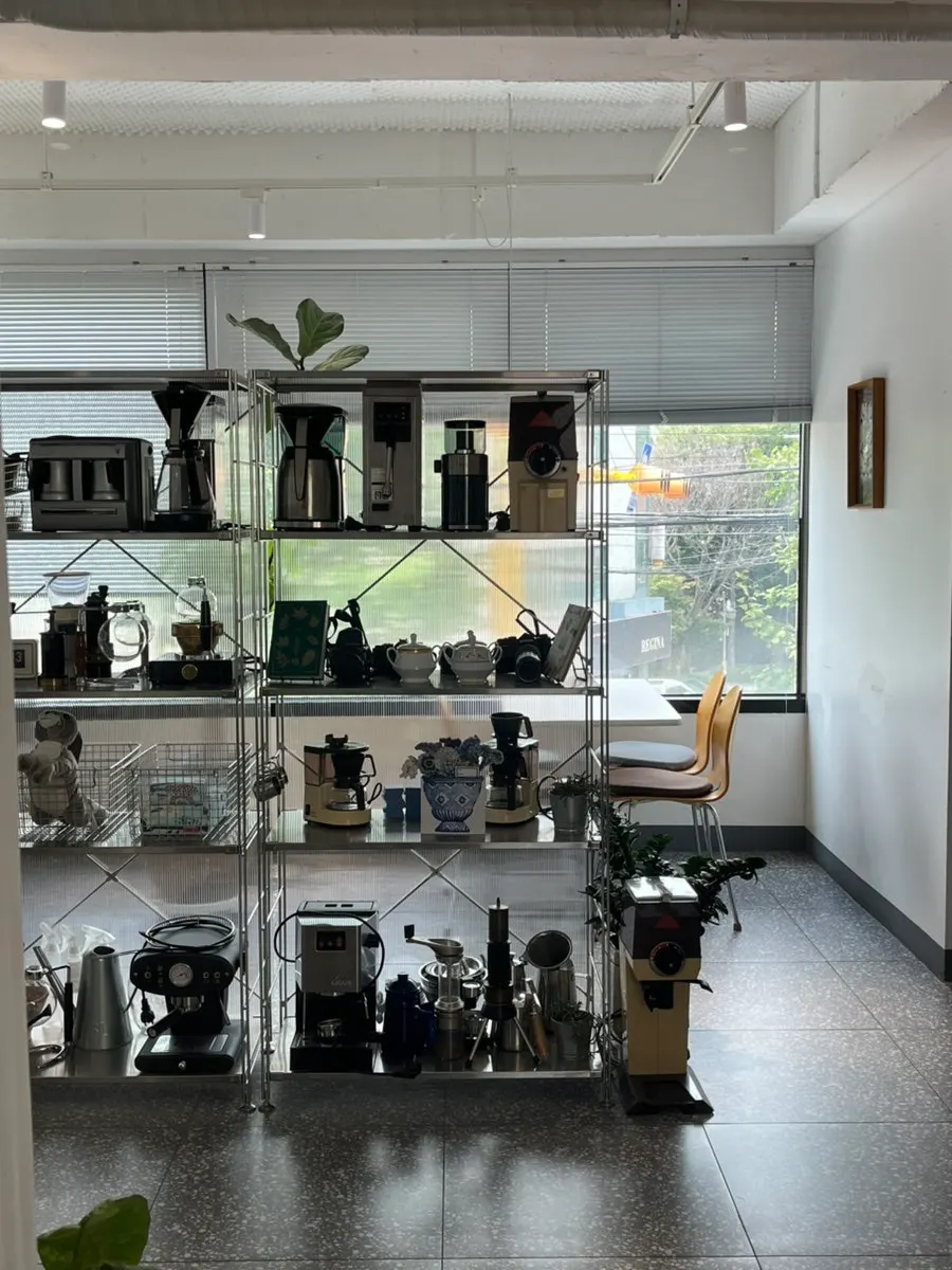 Modern-style seating on the second floor