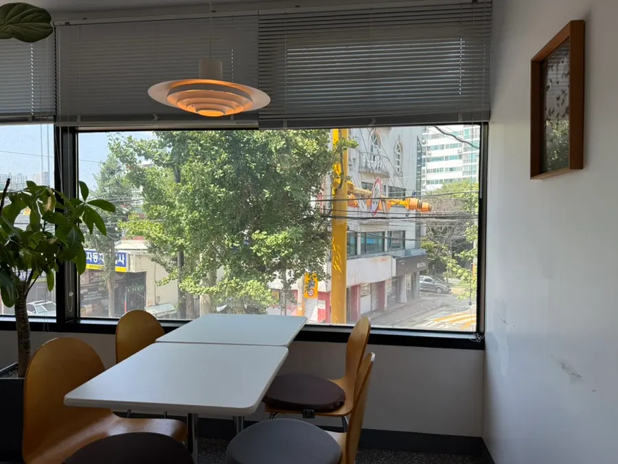 Overall interior view of Tiny Dot café