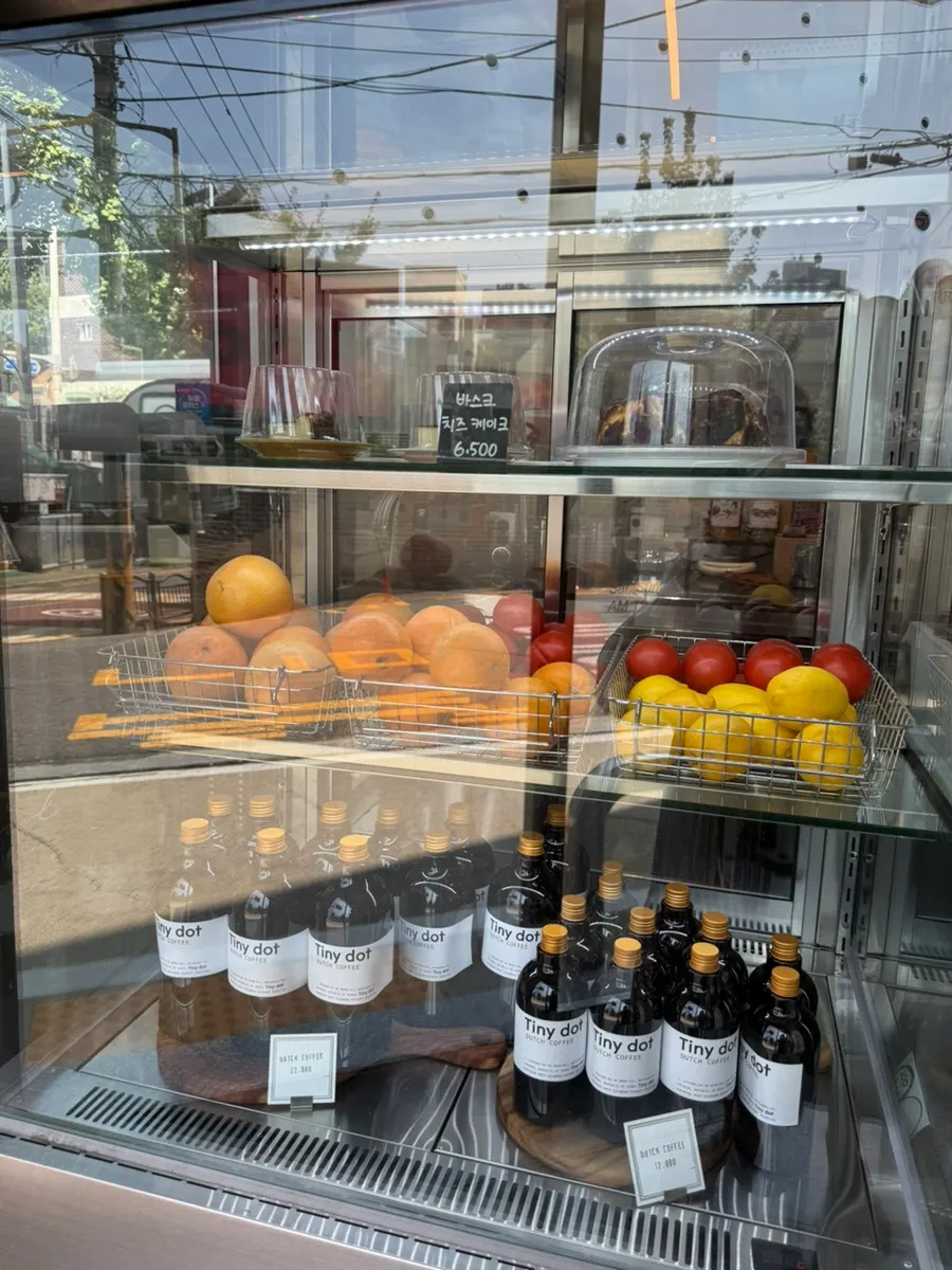 Tiny Dot's dessert display case