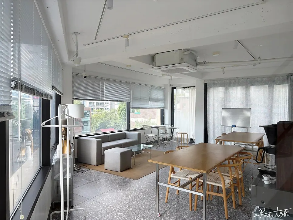 Window seating on the 3rd floor of Tiny Dot